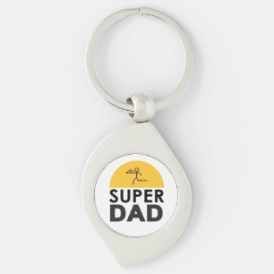 Porte-clés Design moderne "SUPER PAPA"