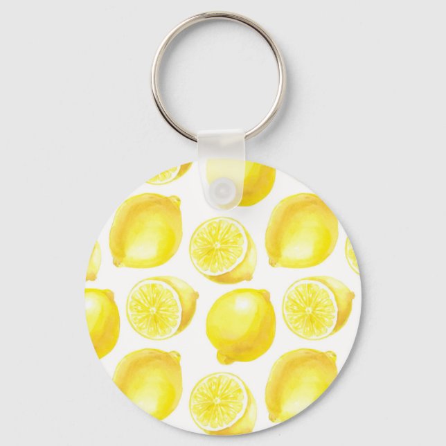 Porte-clés Design motif citron (Recto)