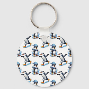 Porte-clés Design Motif de pingouins
