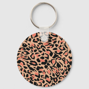 Porte-clés Design Motif Leopard vintage