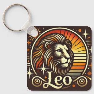 Porte-clés Design rétro Porte - clé Leo Zodiac