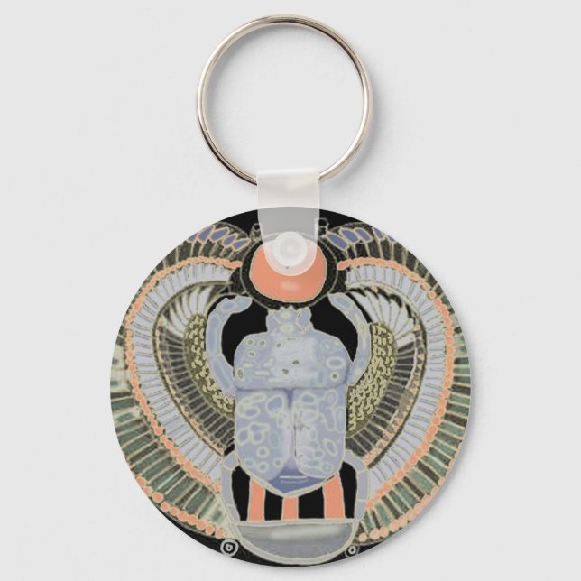 Porte-clés Design Scarab égyptien (Recto)