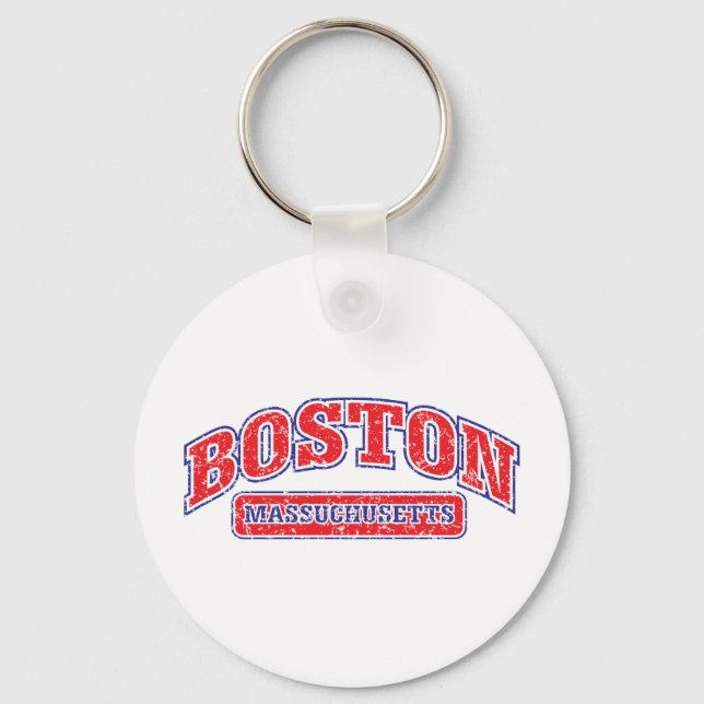 Porte-clés Design sportif de Boston (Recto)
