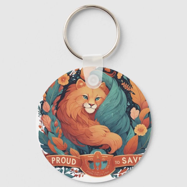 Porte-clés "Design unique de stéthoscope en forme de cœur  (Recto)
