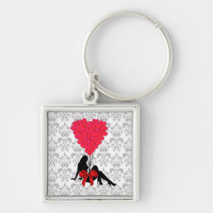 Porte-clés Design valentines romantique