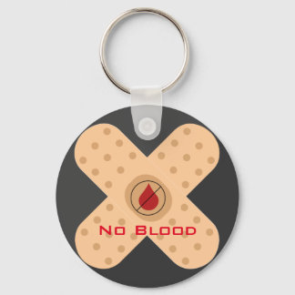 Porte-clés Designer No-Blood Keychain With Text