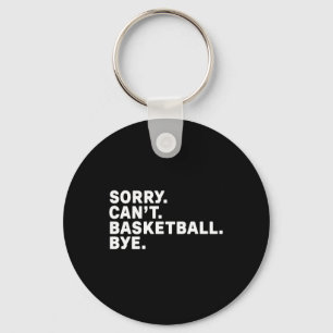 Porte-clés Désolé. Basket-ball. Au revoir. Graphique