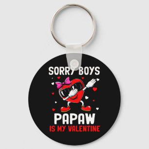 Porte-clés Désolé Boys Papaw Est Mon Coeur Valentin Dab Cute