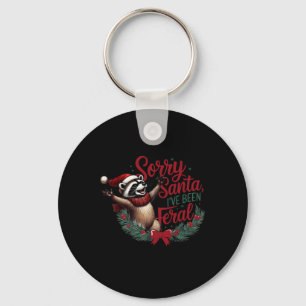 Porte-clés Désolé Père Noël J'ai été Feral Christmas Holiday