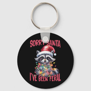 Porte-clés Désolé Père Noël j'ai été sauvage Mème de raton la