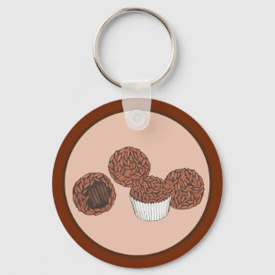 Porte-clés Dessert de Brigadeiros brésilien de truffes de cho