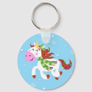 Porte-clés Dessin animé de Christmas Unicorn