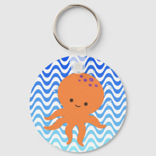 Porte-clés Dessin animé de pieuvre mignonne