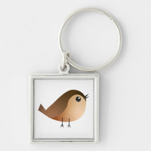 Porte-clés Dessin animé d'oiseau moineau