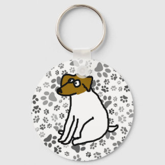Porte-clés dessin animé Jack Russell