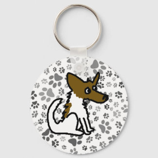Porte-clés dessin animé Jack Russell