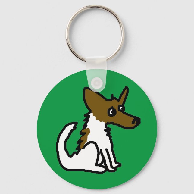 Porte-clés dessin animé Jack Russell (Recto)