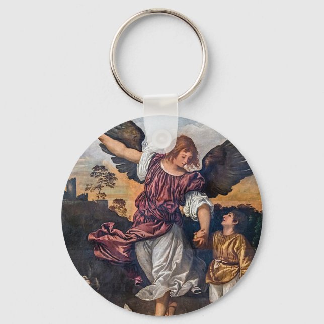 Porte-clés Dessin Archangel Raphael - St Raphael (Recto)