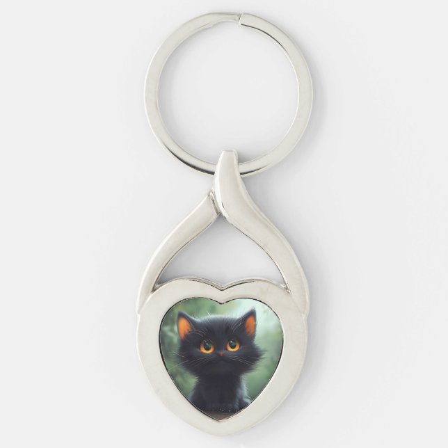 Porte-clés Dessin de chat (Devant)