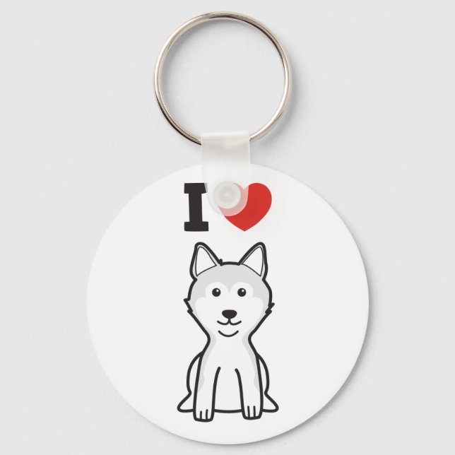 Porte-clés Dessin de Chien Shiba Inu (Recto)