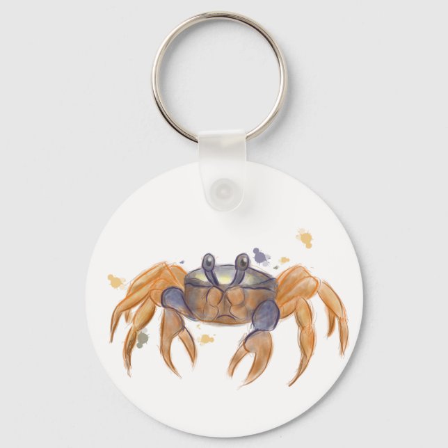 Porte-clés Dessin de crabe mou (Recto)