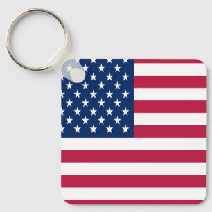 Porte-clés Dessin de fierté de drapeau américain USA