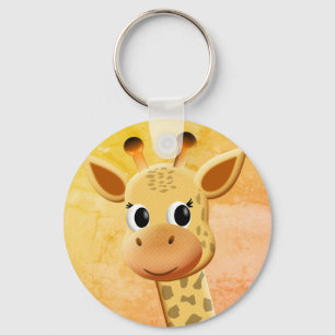 Porte-clés Dessin de Giraffe Bébé mignonne