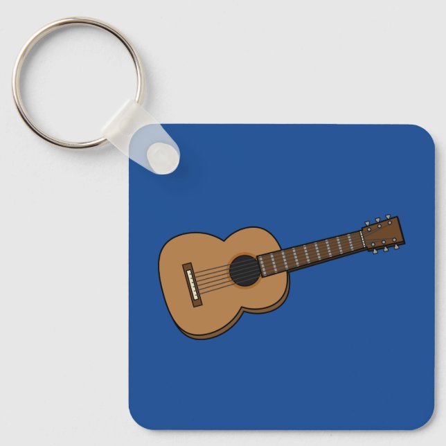 Porte-clés Dessin de guitare (Recto)