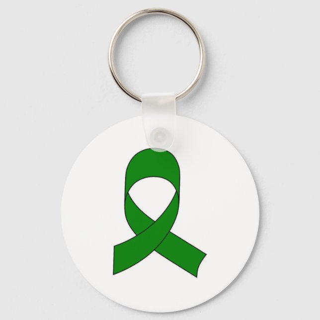 Porte-clés Dessin de ruban vert (Recto)