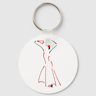 Porte-clés Dessin d'encre d'une danseuse de flamenco