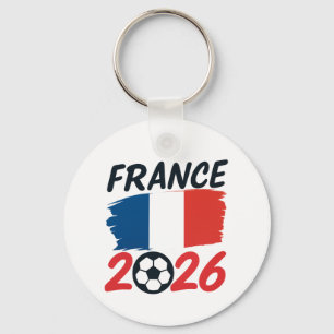 Porte-clés Dessin des couleurs du drapeau de la France pour l