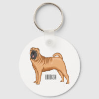 dessin humoristique chinois de chien Shar-Pei