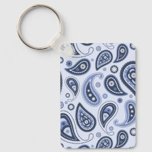 Porte-clés Dessin imprimé paisley floral complexe