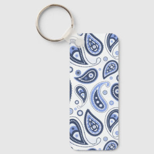 Porte-clés Dessin imprimé paisley floral complexe