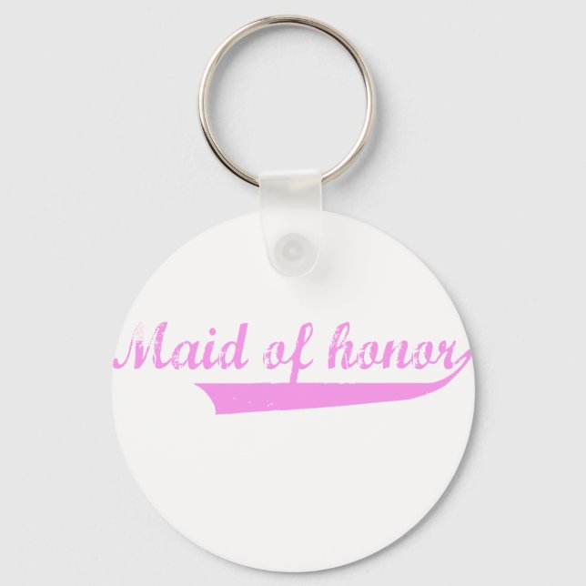 Porte-clés dessin mignon "Maid of Honor" (Recto)