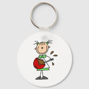 Porte-clés Dessinateur à bâtons mélangeant de la pâte