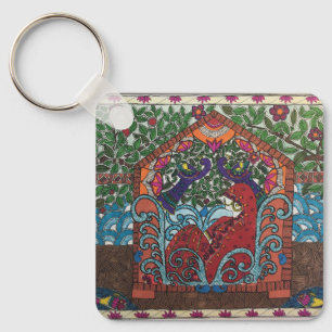 Porte-clés dessins de mariée à caractère ethnique (indien)