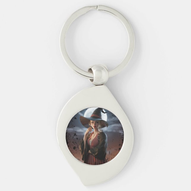 Porte-clés Dessous de verre sorcier Imaginaire foncé (Devant)