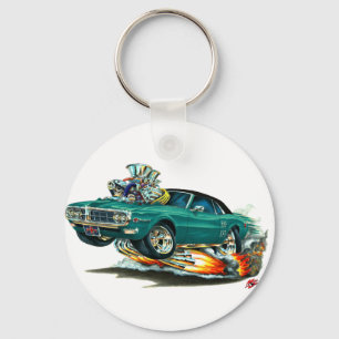 Porte-clés Dessus 1967-68 Teal-Noir de Firebird