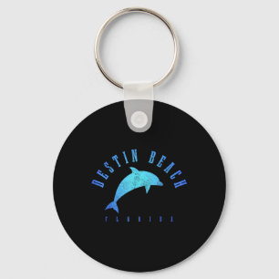 Porte-clés Destin Beach Floride Fl Vintage Dolphin Holiday