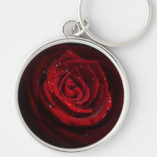 Porte-clés Destin rose d'amour de paix de fleur de motif de c