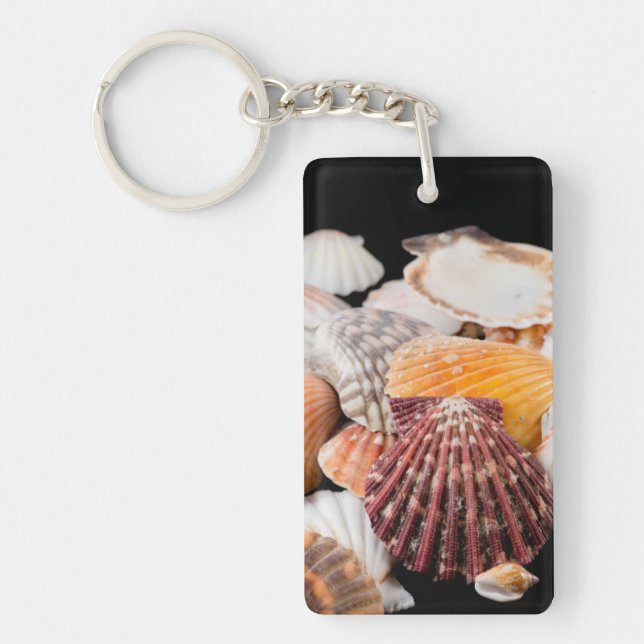 Porte-clés Détail de coquillages du monde entier 2 (Devant)