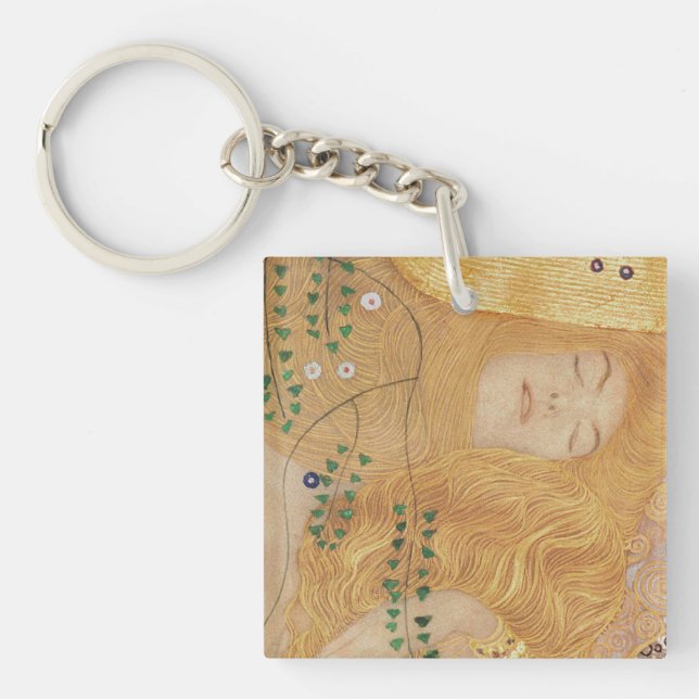 Porte-clés Détail de Gustav Klimt | des serpents de l'eau I (Devant)