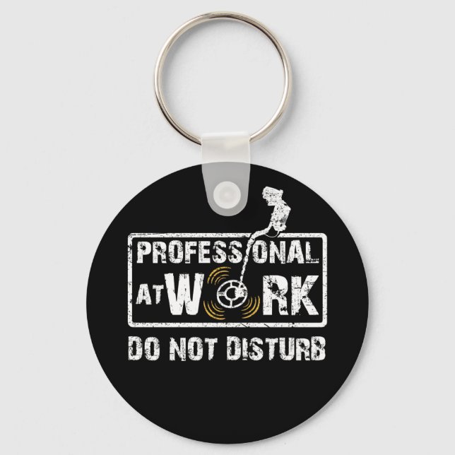 Porte-clés Détecteur de métaux de travail professionnel (Recto)