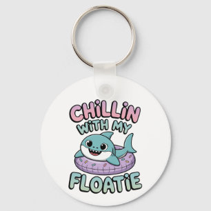 Porte-clés Détente avec mon flotteur Bébé Requin Enfants