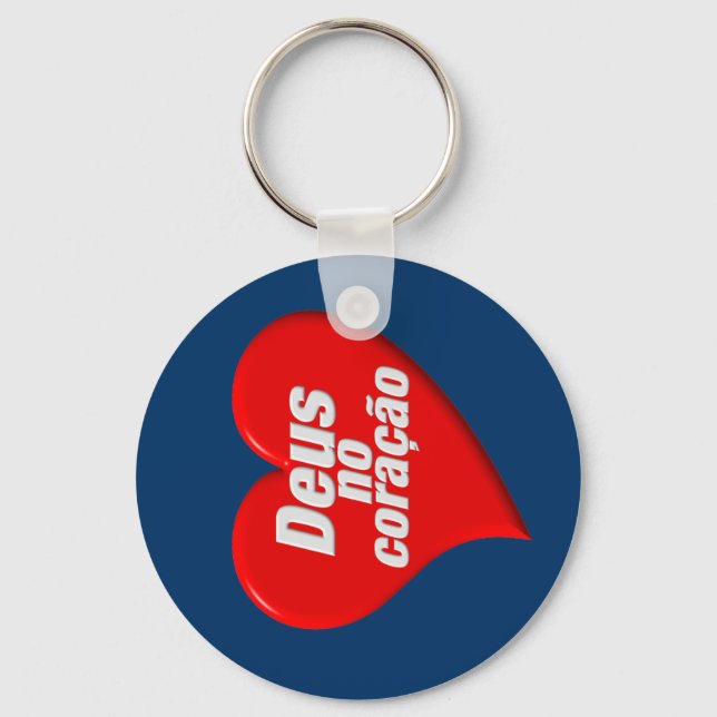 PORTE-CLÉS DEUS NO CORAÇÃO (Recto)