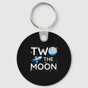 Porte-clés Deux à la Lune 2ème Amant de Planètes Anniversaire