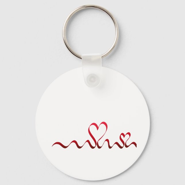 Porte-clés Deux coeurs (Recto)