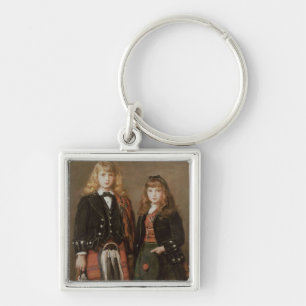 Porte-clés Deux enfants