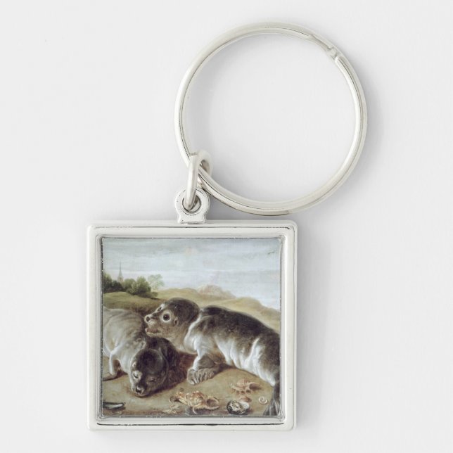 Porte-clés Deux jeunes joints sur le rivage, c.1650 (Devant)